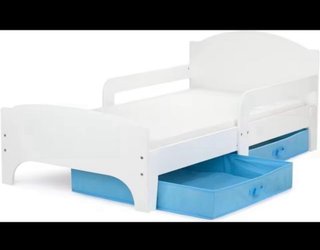 Cama infantil blanca + Colchón Incluido