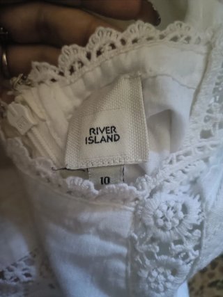 Vestido blanco con encaje