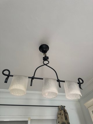 Lámpara de techo hierro 3 luces