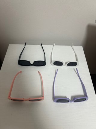Lote 4 gafas de sol para niña + caja y gamuza