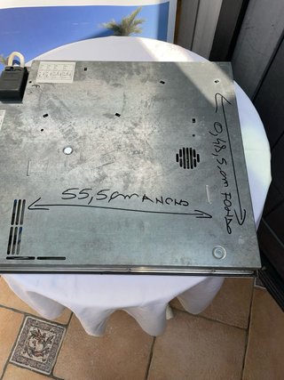 Placa vitrocerámica mixta inducción