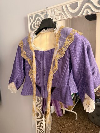 Corpiño fallera niña morado