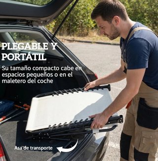 2 Tumbonas Plegables Beige y Negro