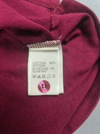 Fred Perry Polo Shirt Burgundy Granate Talla L
