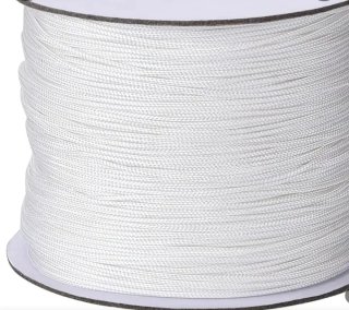 Cordón para estores y persinaas venecianas blanco