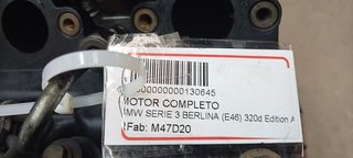 BMW SERIE 3 BERLINA (E46) 320d Edition Advance MOTOR COMPLETO