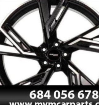 SET 4 LLANTAS AUDI RS6 2020 NEGRA PULIDA