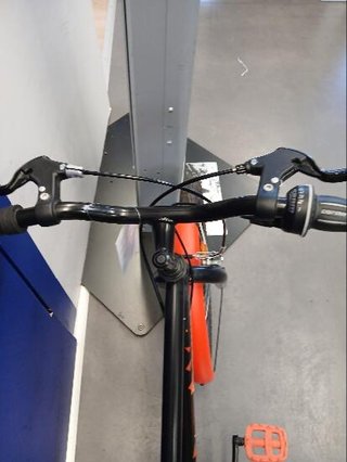 Bicicleta niños 20 pulgadas Btwin 500 negro naranja 6-9 años