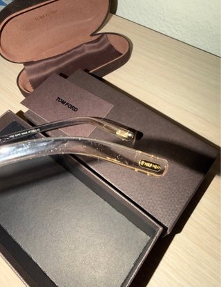 Gafas Tom Ford Transparentes y Doradas