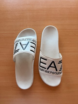 Chanclas Emporio Armani Blancas