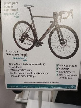 Bicicleta De Rosa Merak (CARBONO) plateada