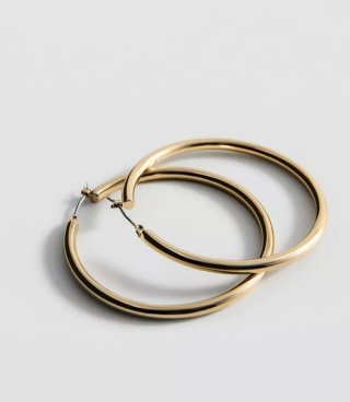 Pendientes aro dorados Mango