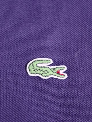 Polo Lacoste Manica Lunga Taglia 4 L Blu Navy