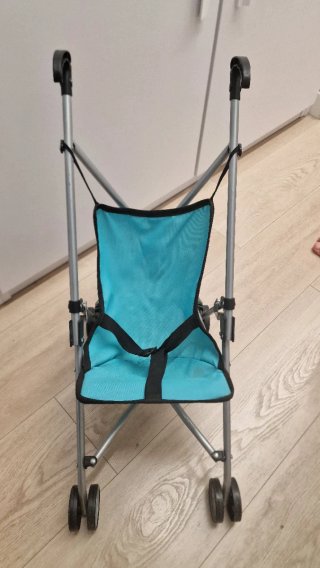 Carrito para muñecos azul