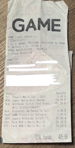 Nintendo Switch OLED Blanca + Juego