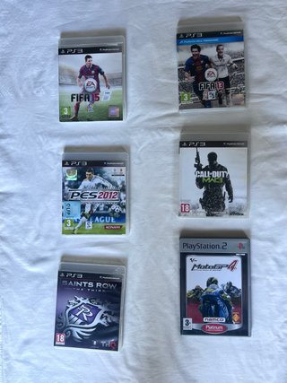 Pack 6 Juegos PS3: FIFA, PES, Call of Duty, MotoGP