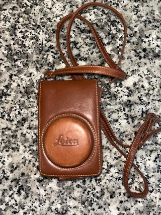 Fondina Leica in pelle marrone