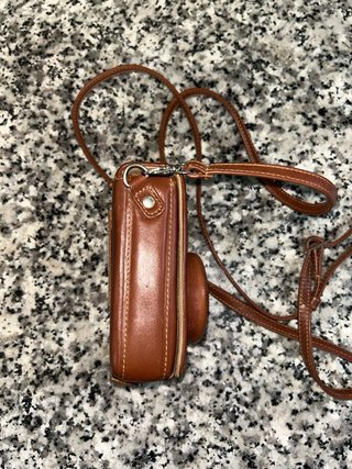 Fondina Leica in pelle marrone