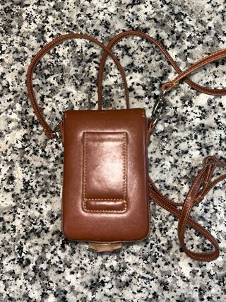 Fondina Leica in pelle marrone