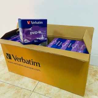 Caja 20 packs DVD+R Verbatim