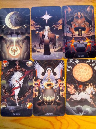 Stars Lighting Up the Night Tarot