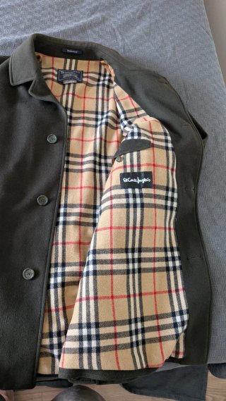 Abrigo Burberrys Vintage Lana Woodhall Original