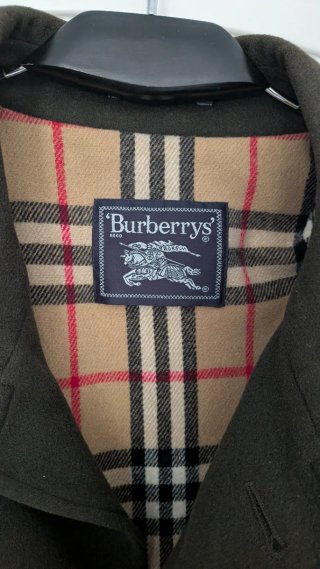 Abrigo Burberrys Vintage Lana Woodhall Original