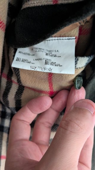 Abrigo Burberrys Vintage Lana Woodhall Original