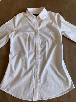 Camisa Blanca Algodón/Elastano Banana Republic
