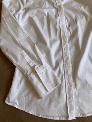 Camisa Blanca Algodón/Elastano Banana Republic