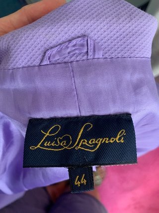 Giacca Luisa Spagnoli Viola Manica Corta