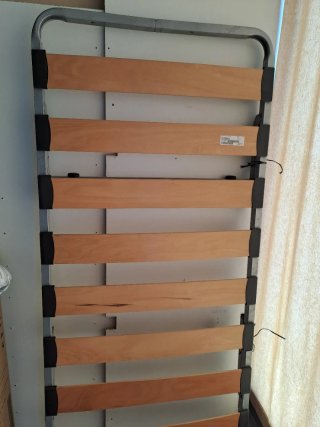 Somier plegable 90x190 cm con ruedas