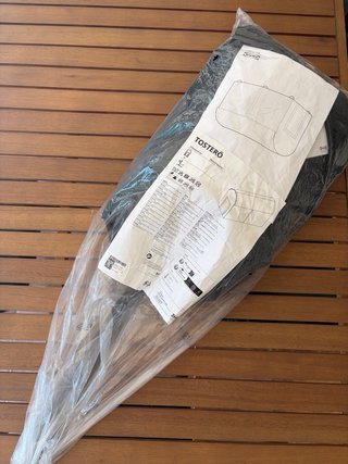 Baúl exterior TOSTERÖ Ikea negro