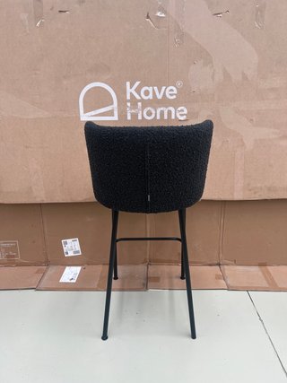 Sgabello Kave Home Ciselia nero 65 cm