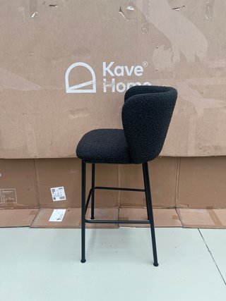 Sgabello Kave Home Ciselia nero 65 cm