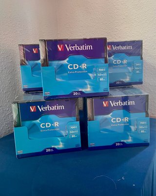 Pack 20 CDs Verbatim CD-R Slim 7 pack de 20 unidad