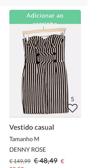 Vestido de fiesta a rayas