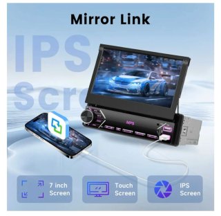 Radio 1 DIN Pantalla Carplay Android