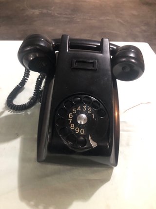 Telefono a disco nero
