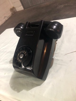 Telefono a disco nero
