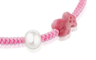 Pulsera Tous Oso Perla Rosa