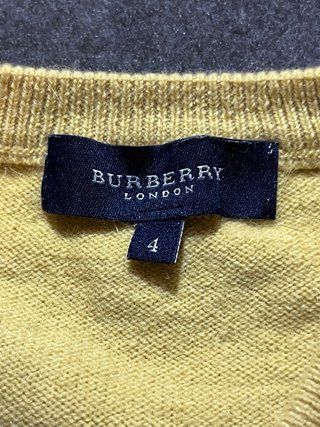 Jersey Burberry Amarillo V-Neck