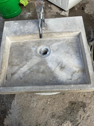 Lavabo de hormigón