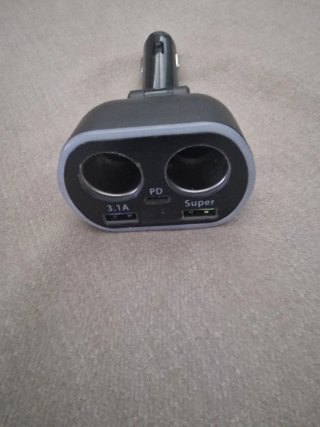 Cargador Coche USB PD 3.1A + Super