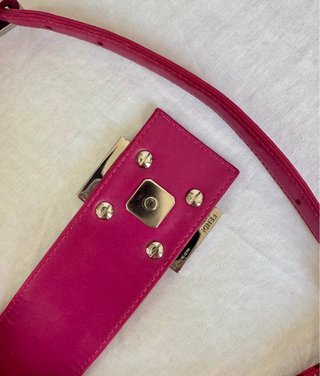 Borsa Fendi Croissant Rosa