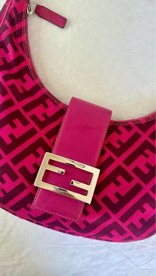 Borsa Fendi Croissant Rosa