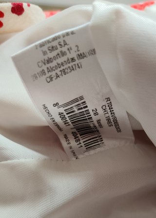 Chaqueta roja de flores de Trucco, 36 38 S