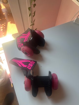 Ruedas para zapatos con luz rosa