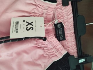 Chándal tactel rosa y blanco Polinesia