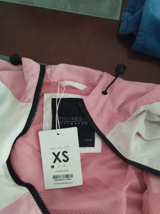 Chándal tactel rosa y blanco Polinesia